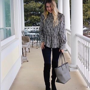 Long Sleeve Asymmetric Blouse “Who What Wear”